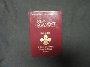 Nuevo Testamento Un Scout es Reverente Biblias para Scouts Proyecto, Biblia, firmado eb11 - Imagen 1 de 2