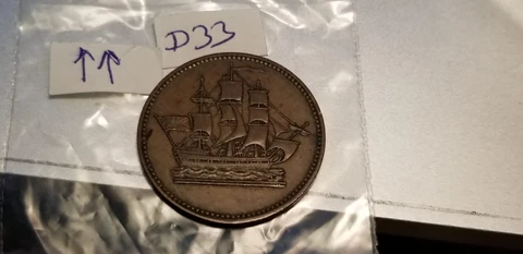 Canada Rare Ship Colonies Token IdD33 Cover