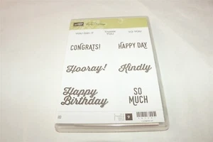 BANNER BANTER - Thank You STAMPIN' UP RUBBER STAMP SET 134060 - Picture 1 of 1