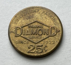 Servicio de estacionamiento Diamond 25 ¢ Token Seattle Washington 25 mm Feisel WA3780Ea - Imagen 1 de 2
