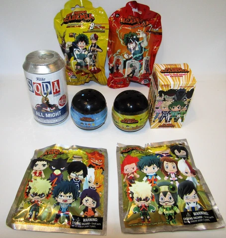 My Hero Academia Bundle Lot (8) Items Funko All might Keyrings Vinyl Figures New Cover