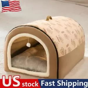 Dog Kennel Comfortable Cat Cave House Large Dog Bed House Dogs Cats Pet Supplies - Picture 1 of 10