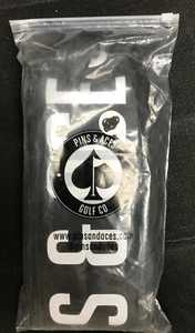 Pins and Aces Golf Cooler Sleeve Soft Insulated Beer Bag - 7 Cans - NEW-Black - Picture 1 of 3