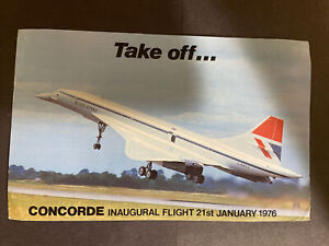 STAMPS- CONCORDE “ TAKE OFF “ INAUGURAL FLIGHT COVER - CORNER CREASE- AS SHOW - 