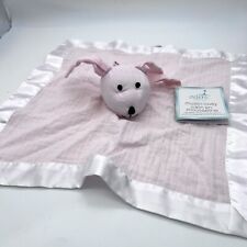 Aden +Anais Muslin Lovey Bunny Pink Mist Satin Trimmed New With Tags