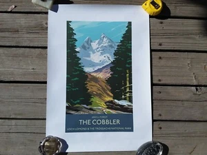 Argyll Forest "The Cobbler" Loch Lomond Trossachs National Park Poster Scotland - Picture 1 of 4