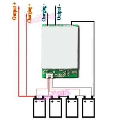 Scheda di protezione batteria 4S 12V BMS 100A LiFePo4 litio ferro bilanciamento ricarica