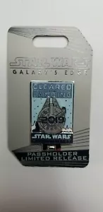 RARA Spilla Disney Star Wars Galaxy Edge Millennium Falcon Cleared Landing 2019 AP - Foto 1 di 7