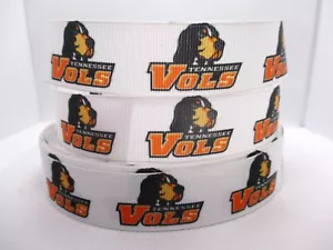 Univ of Tennessee Volunteers 1" Grosgrain Ribbon YOUR CHOICE 5 or 10 Yards VOLS - Picture 1 of 3