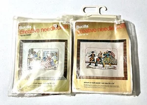 BUCILLA Creative Needlecraft Embroidery Kit Betsy Ross & Spirit of 76 Lot Rare - Picture 1 of 2