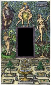 TOILE TABLEAUX ésotérisme alchimie 50X70 CM - Imagen 1 de 4
