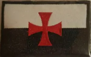 Tempelritter christlicher Orden Schlachtflagge Aufnäher - Bild 1 von 1