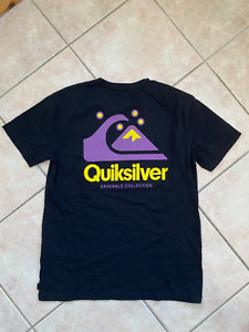 Quiksilver t shirt - New - Medium M - Retro Star Print - Black