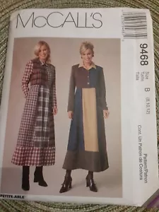 McCall's. Sewing Pattern 9468 Misses' Dress Size B (8,10,12) Uncut - Picture 1 of 8