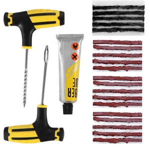 Car Vacuum Tire Repair glue Kit Heavy Duty Flat Tire Puncture Repair Kit - Picture 1 of 13