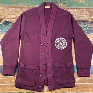 Vintage 1950s Texas A&M University Wool Cardigan Aggie College Varsity Letterman - Picture 1 of 23