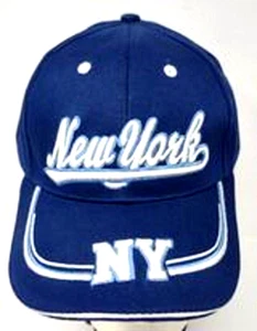 Gorra Triangel Headwear New York Strapback ajustable para hombre azul - Imagen 1 de 7