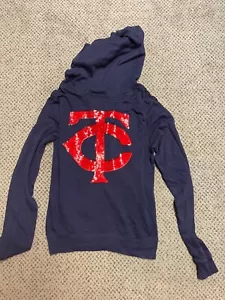 Minnesota Twins PINK Victoria Secret Hoodie Damen XS Navy Baseball Pullover - Bild 1 von 3