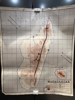 carte école numéro Madagascar /Indochine - Photo 1/2