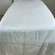White Queen Size Quilt Comforter Blanket Bedspread Cover Bedding 78" x 99"