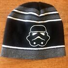 Star Wars Stormtrooper Beanie Hat Black One Size - Has Hole In Top (see Pic)