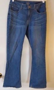 Riders by Lee Women's 12P Blue Denim Stretch Decorative Pockets Bootcut A63 - Picture 1 of 8