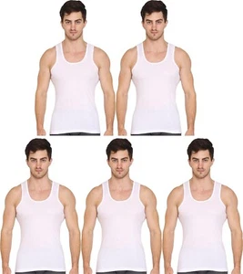 VIP Supreme Men's Sleeveless Cotton Vest (Pack of 5) - Picture 1 of 4