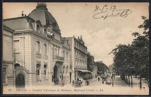 CPA Troyes, Comptoir d´Escompte de Mulhouse, Boulevard Carnot - Picture 1 of 2