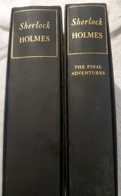 The Later / The Final Adventures of Sherlock Holmes 1950/ Heritage Press 2 Books Foto 1 de 4