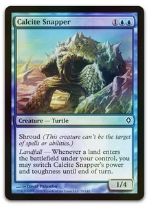 Calcite Snapper #25 (Foil) (NM) Worldwake WWK Magic MTG - Picture 1 of 2