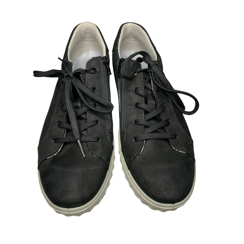 Kids Ricosta German Made Suede Leather Sneaker Shoes Comfortable Black- 41 / 9.5 - Image 1 of 4