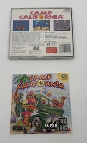 Camp California (TurboGrafx-CD Super CD 1993) &ndash; Case & Manual ONLY