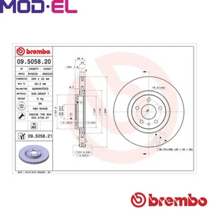 2x BRAKE DISC 09.5058.21 FOR ALFA ROMEO SPIDERGTV 937A1.000 AR32301/16201 2.0L - Picture 1 of 9
