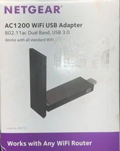 NETGEAR AC1200 USB 3.0 Adapter Wi-Fi - A6210-10000S Nowy Open Box Nigdy nie używany - Zdjęcie 1 z 3