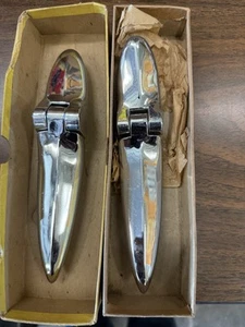 NORS 1949 Ford Trunk Hinges Chrome Hinge H6 All Models - Picture 1 of 8