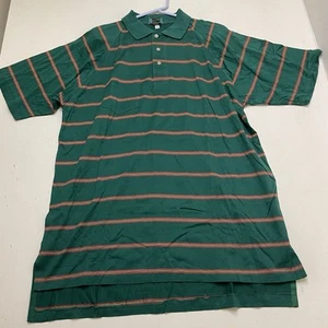 Camisa Polo Izod De Colección Verde Azul Rayas Para Hombre Talla XL - Imagen 1 de 5