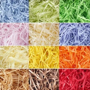 12 Colors Easter Grass Raffia Paper Shreds Easter Basket Grass Paper Filler f... - Picture 1 of 7