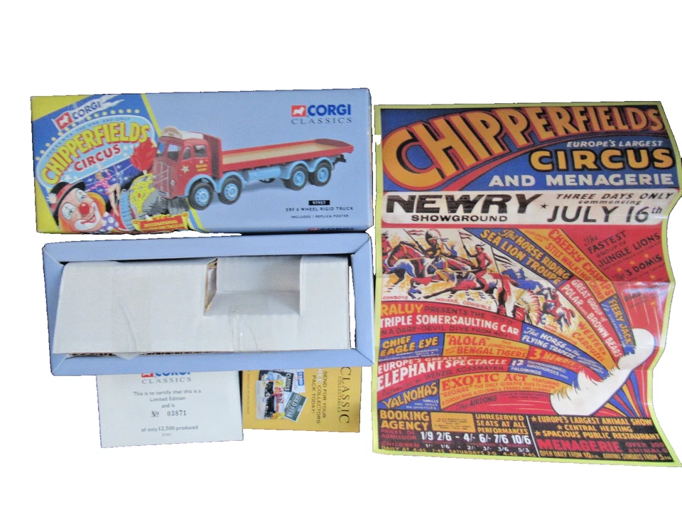 Corgi Classic 97957 Chipperfields Circus ERF 8 Wheel Rigid Truck #4 - Bild 1 von 1