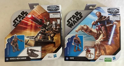 Star Wars Mission Fleet 2 Figure Pack – Mandalorian + Ben Kenobi Eopie – NIB - Image 1 of 4