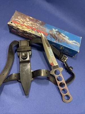 Cuchillo Mini Buzos Elegante De Colección C.I Japón 531 Hoja Fija Funda 440 Casi Como Nuevo Foto 1 de 4