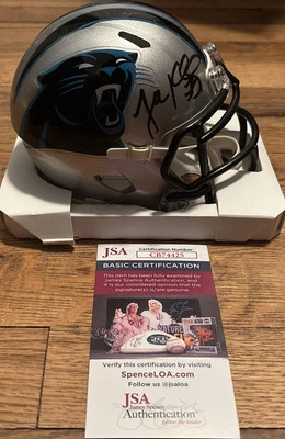 Luke Kuechly Signed Autographed Carolina Panthers Speed Mini Helmet JSA COA - Image 1 of 4