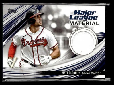 2023 Topps #MLM-MO Matt Olson jersey card Atlanta Braves - Image 1 of 2