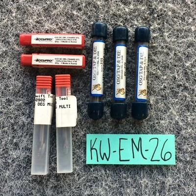Lot of 7 OSG TAP& DIE, ACCUPRO AND SWIFTOOL, END MILLS - Image 1 of 4