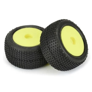 NEW ProLine 1/18 Hole Shot F/R Tires w/YL Wheels (2) MiniT FREE US SHIP - Picture 1 of 5
