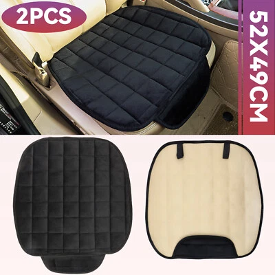 2*Universal Car Front Warm Seat Cover Cushion Warmer Protector Pad Cover Comfort - Image 1 of 4