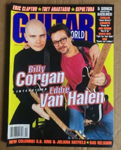 Guitar World Magazine April 1996 Billy Corgan Interviews Eddie Van Halen MINT - Picture 1 of 24