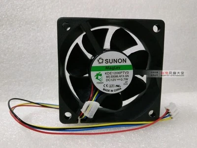SUNON KDE1206PTV3 MS.B3086.AF.X.GN Cooling Fan DC12V 0.7W 4-Pin - Image 1 of 2