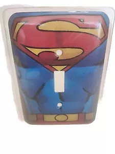 Superman 'Logo' Style Single Switch Plate - Open Road Brands - Picture 1 of 5