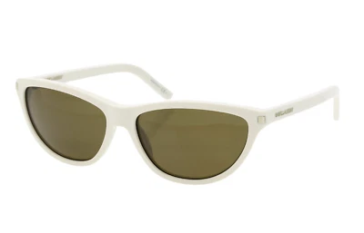 Gafas de sol Saint Laurent FMZEC para mujer blancas ojo de gato 57-15-140 mm R2685 Foto 1 de 4