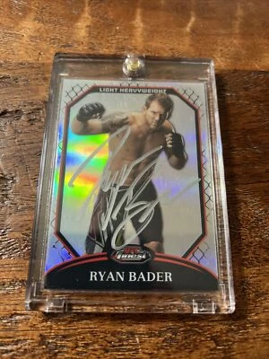 Ryan Bader Signed Topps Finest Card Psa Dna Coa Autographed UFC - Image 1 of 3